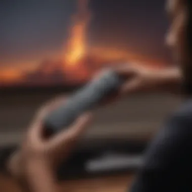 Fine-tuning Firestick Experience Person adjusting settings on Firestick remote