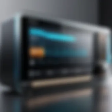 Modern FM Radio App Interface Elegant interface of a modern FM radio streaming app