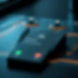 Smartphone displaying call forwarding settings