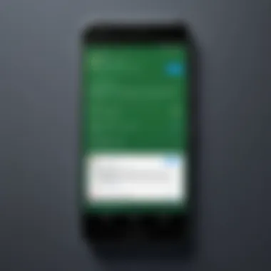Recovered Messages on Android Android device displaying recovered text messages