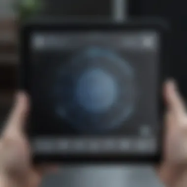 User-Friendly Interface Innovations Android device with futuristic interface and user-friendly features