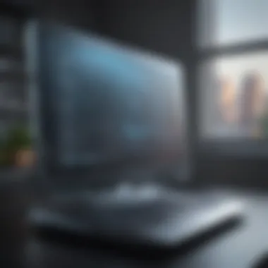 Futuristic Device Compatibility Illustration of futuristic device compatibility with Windows 11