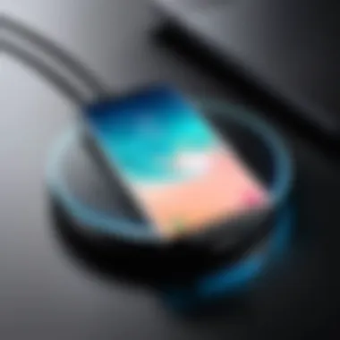 Aesthetic Appeal of the Galaxy Charging Pad Galaxy Charging Pad showcasing sleek design