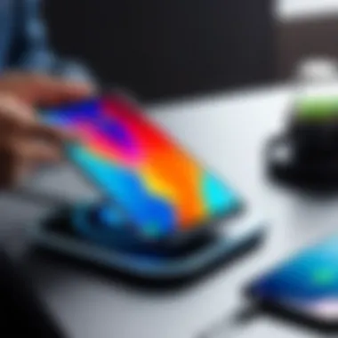 Wireless Charging in Action with the Galaxy Pad Demonstration of wireless charging functionality