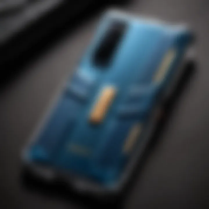 Close-up of protective materials in Galaxy Fold Case Tough Armor