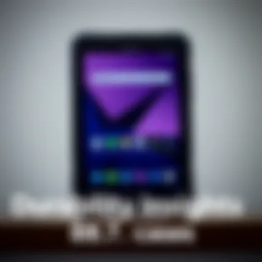 Durability testing of a Galaxy Tab A7 8.7 case