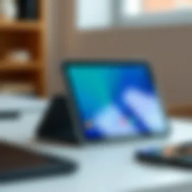 Functional features of a Galaxy Tab A7 8.7 case highlighting usability