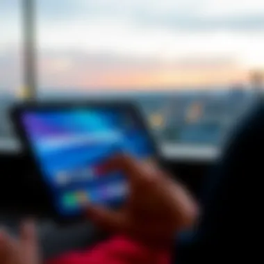 Galaxy Tab Lite in use showcasing its versatility in various environments