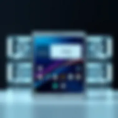 User interface of Galaxy Tab Lite highlighting its software features