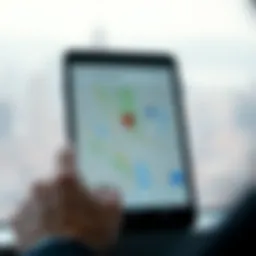 Visual representation of Google Maps interface