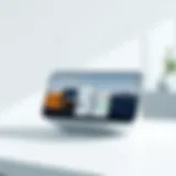 Sleek design of Google Nest Hub Max showcasing its modern aesthetics