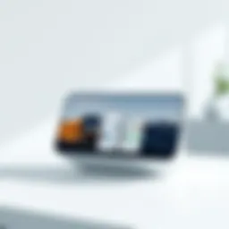 Sleek design of Google Nest Hub Max showcasing its modern aesthetics