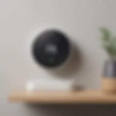 Sleek Display Design Minimalistic smart thermostat display