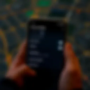 User Privacy Settings in GPS App User privacy settings in a GPS tracking application