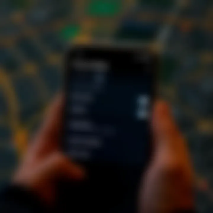 User Privacy Settings in GPS App User privacy settings in a GPS tracking application