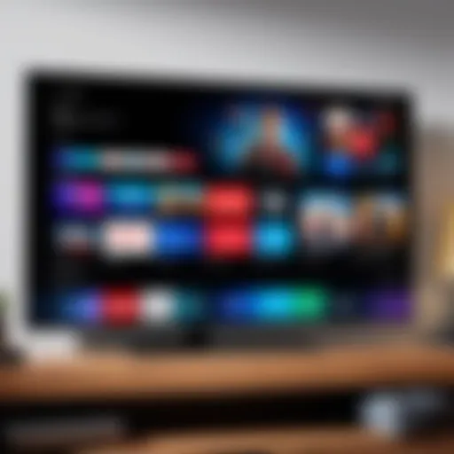 User navigating Disney Plus interface on a smart TV