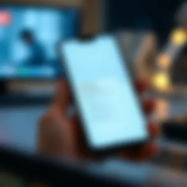 Smartphone displaying Wi-Fi settings