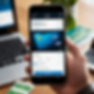 Navigating the PayPal Cash Account Interface User interface of PayPal Cash account on a mobile device