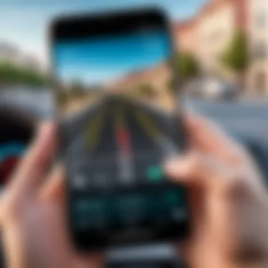Third-Party GPS Application on Android Third-party GPS application interface