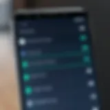 Illustration of an Android settings menu highlighting the privacy options