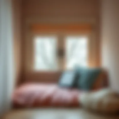 A cozy reading nook with a digital reader