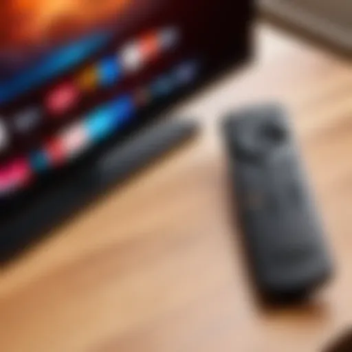 Amazon Firestick device with remote control