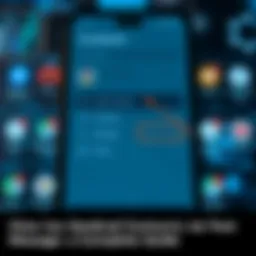 A screenshot of the Android contacts app with sharing options highlighted.