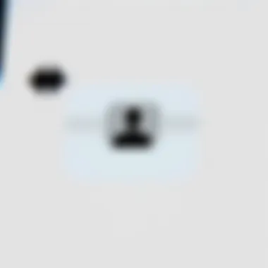 An illustration demonstrating the process of selecting a contact to share via text.