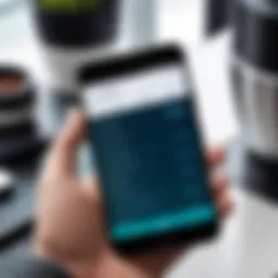 A smartphone displaying alarm settings