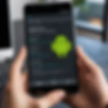 Android to Android App Transfer Diagram showcasing Android to Android app transfer