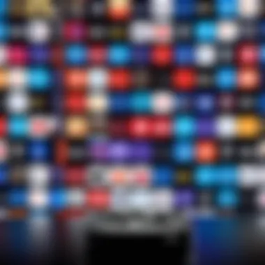 Popular Live TV Subscription Services on Roku Collage of popular live TV subscription services available on Roku