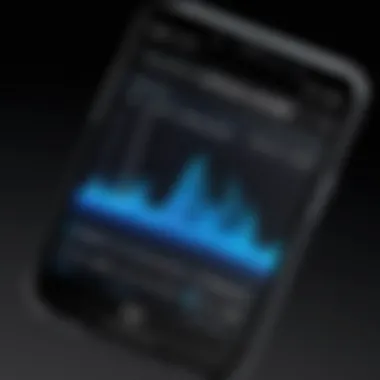 Cell Phone Pricing Trends An illustration showing a graph of cell phone pricing trends over time