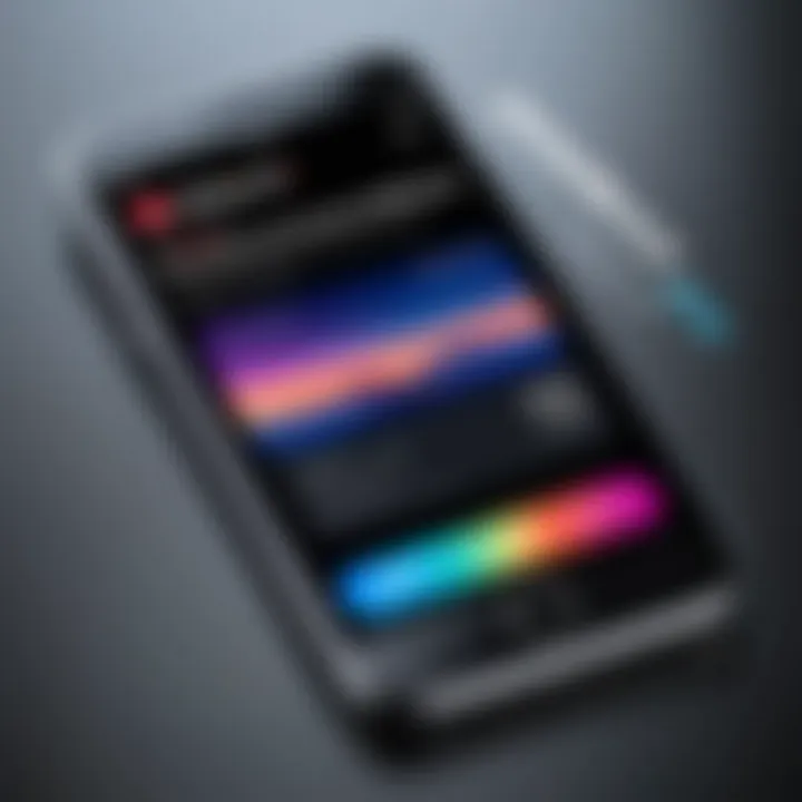 A close-up view of promotional offers and discounts on cell phones