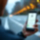 Runner tracking progress on a smartphone