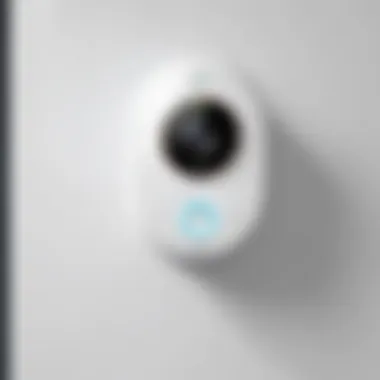 Elegant Design of Nest Hello Elegant design of Nest Hello smart doorbell showcasing its sleek form factor
