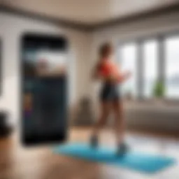 Innovative Home Fitness App Visualization