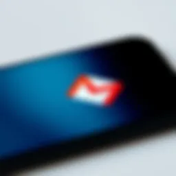 Gmail logo displayed on a smartphone screen