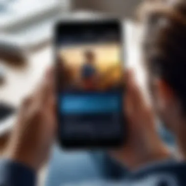 Embracing the Music Experience Illustration of installing Pandora app on Android device