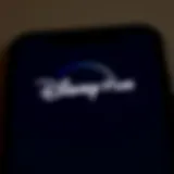 Disney Plus logo displayed on a smartphone screen