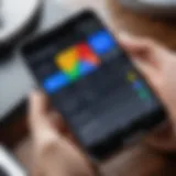 Google services dashboard on Android