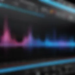 Captivating audio waveform display