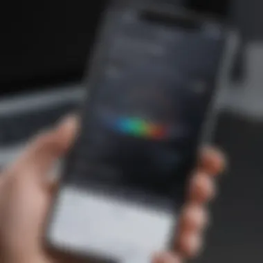 Efficient App Scanning on iPhone Screen App scanning process on iPhone screen