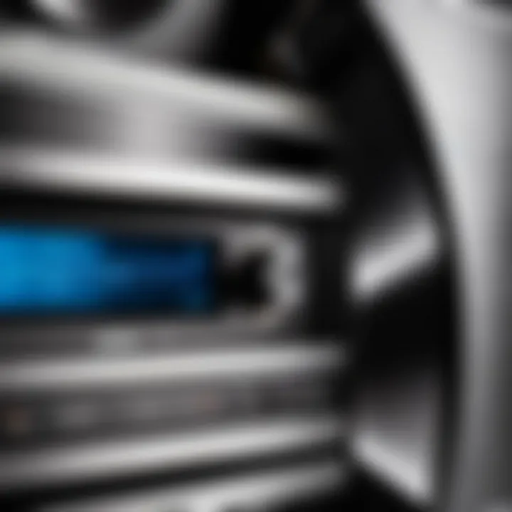 Close-up of audio components in an old Bose speaker