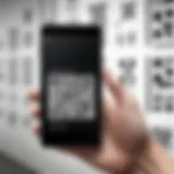 Scanning a QR code on Samsung Galaxy device