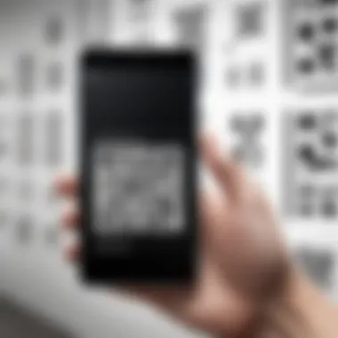 Effortlessly Scanning QR Codes Scanning a QR code on Samsung Galaxy device