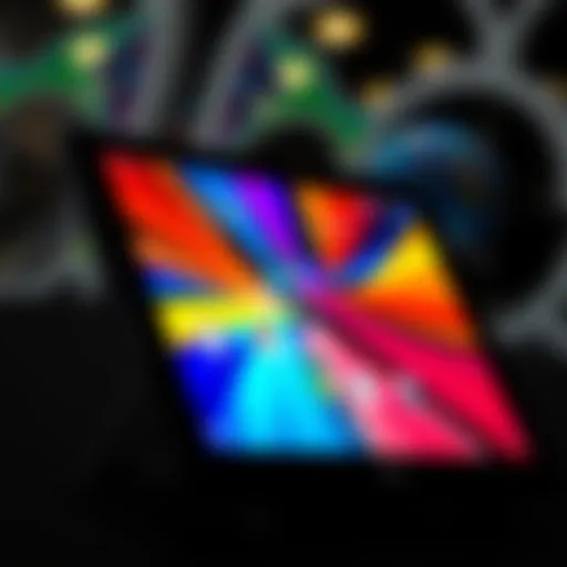 Display Quality of LG G Pad 7.0 High-resolution display of LG G Pad 7.0 showcasing vibrant colors