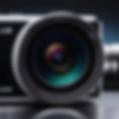 Advanced Camera Features of LG's Latest Offering Close-up of LG phone's advanced camera system with multiple lenses