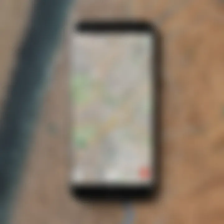 Lost android phone location map