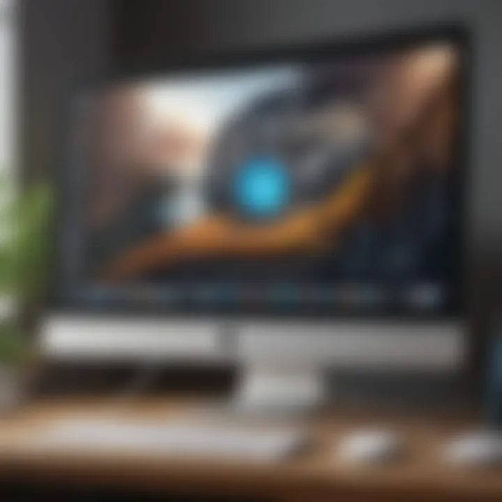Illustration depicting the integration of Mac OS features on Windows