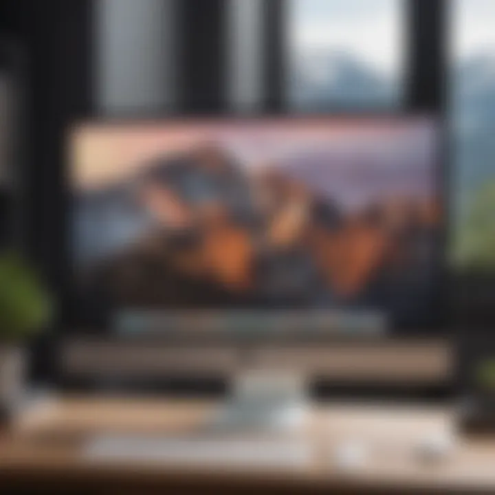 Illustration showcasing the user experience of Mac OS on Windows
